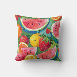 Summer Fruit Pattern Throw Kissen