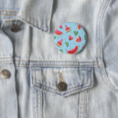 Summer Fruit Pattern Wassermelone Rote Vegetation Button (Beispiel)