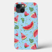 Summer Fruit Pattern Wassermelone Rote Vegetation Case-Mate iPhone Hülle (Rückseite)