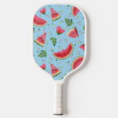 Summer Fruit Pattern Wassermelone Rote Vegetation Pickleball Schläger (Rückseite)