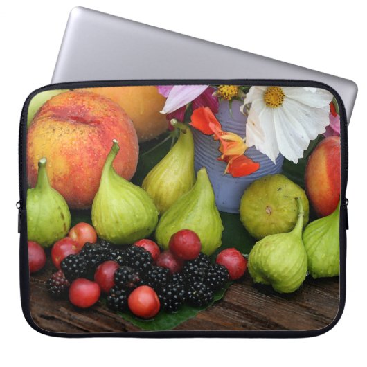 Summer Fruit Peach Figs Blume Electronics Bag Laptopschutzhülle (Vorderseite)