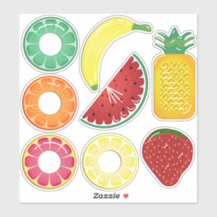 Summer Fruit Pool Floats Aufkleber
