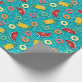 Summer Fruit Pool Floats Geschenkpapier (Ecke)