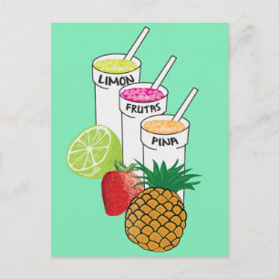 Summer Fruit Smoothie Postkarte