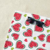 Summer Fruits Hübsch Watermelon Liebe Herz drucken Strandtuch (Beispiel)