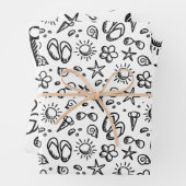 Summer Fun B&W Geschenkpapier Set (Beispiel)