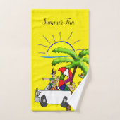 Summer Fun Beach Palm Tree Badetücher Sets (Handtuch)