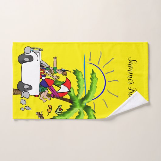 Summer Fun Beach Palm Tree Badetücher Sets (Handtuch)