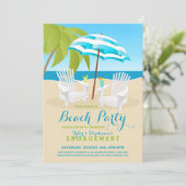 Summer Fun Beach Party Einladungen (Stehend Vorderseite)