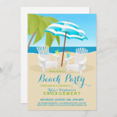 Summer Fun Beach Party Einladungen (Vorne/Hinten)