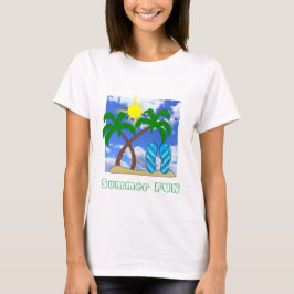 Summer Fun Beach Thema T - Shirt