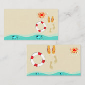 Summer Fun Business Card Visitenkarte (Vorne/Hinten)