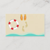 Summer Fun Business Card Visitenkarte (Rückseite)