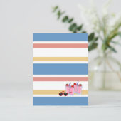 Summer Fun Custom Postcard Postkarte (Stehend Vorderseite)
