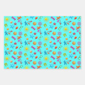 Summer Fun Design Girl's Party Geschenkpapier Set (Vorderseite 2)