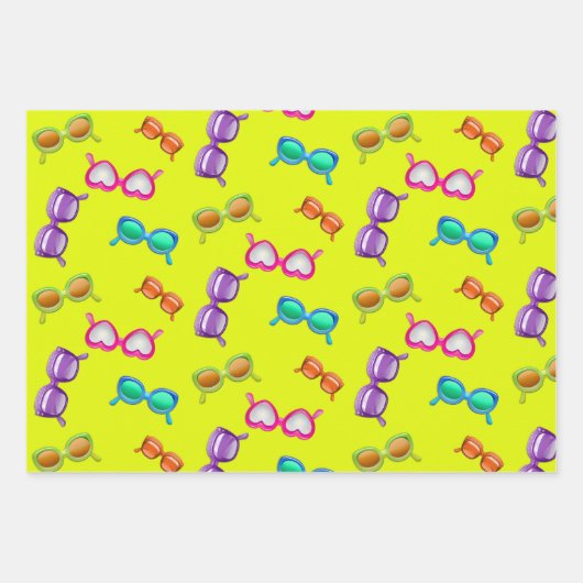 Summer Fun Design Girl's Party Geschenkpapier Set (Vorderseite)