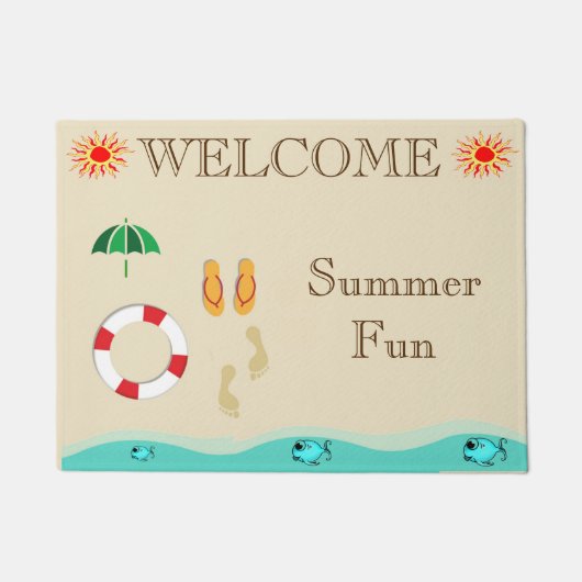 Summer Fun Door Mat Fußmatte (Vorderseite)