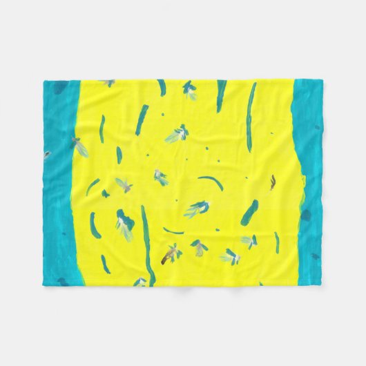 Summer Fun Fleece Blanket (Vorderseite (Horizontal))