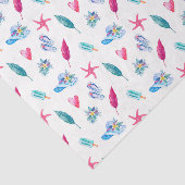 Summer Fun Flip Flops Herz und Blätter Seidenpapier (Ausschnitt)