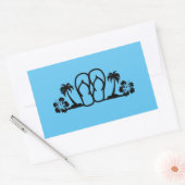 Summer Fun Flip Flops Palm Trees Stickers (Umschlag)