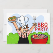 Summer Fun GRILLEN Party Einladung (Vorderseite)