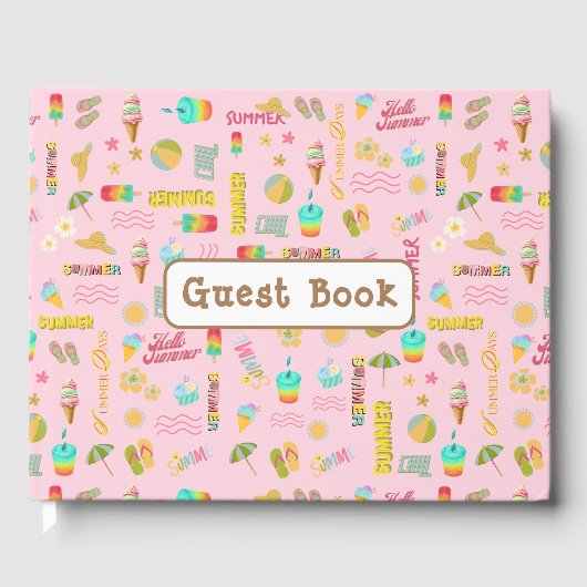 Summer Fun Guest Book Gästebuch (Vorderseite)