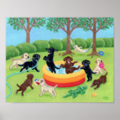 Summer Fun Labradors Poster (Vorne)