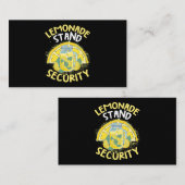 Summer Fun Lemonade Stand Security Boss Lemonade C Visitenkarte (Vorne/Hinten)
