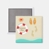 Summer Fun Magnet (Vorderseite/Rückseite)