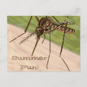"Summer Fun!" Mosquito Art Postcard Postkarte (Vorderseite)