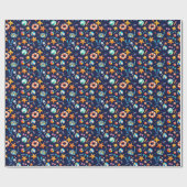 Summer Fun Muster blau Geschenkpapier (Flach)