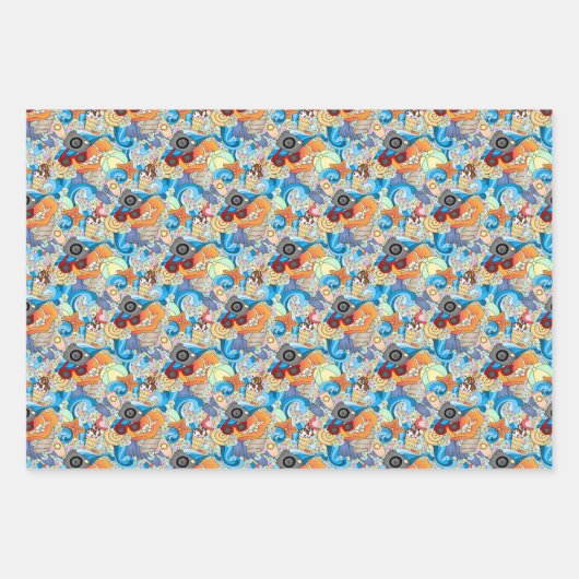 Summer Fun Muster Geschenkpapier Set (Vorderseite)