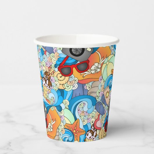 Summer Fun Muster Pappbecher (Links)