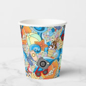 Summer Fun Muster Pappbecher (Vorderseite)