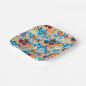 Summer Fun Muster Pappteller (Gewinkelt)