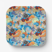 Summer Fun Muster Pappteller (Vorderseite)