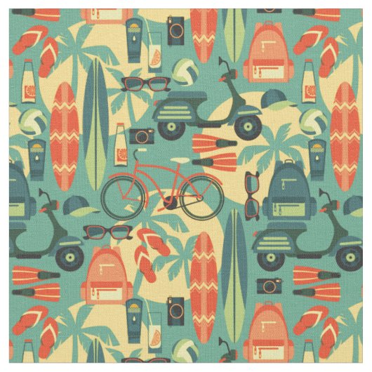 Summer Fun Muster Stoff (Nahaufnahme)