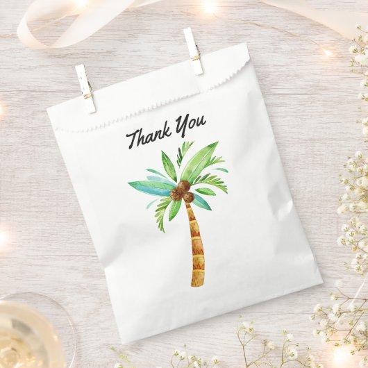 Summer Fun Palm Tree Vielen Dank Geschenktütchen (Ausgeschnitten)