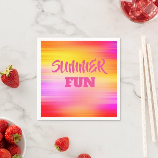 Summer Fun Paper Napkin Serviette (Beispiel)