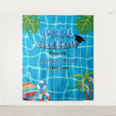 Summer Fun Pool Abschluss Modernes Foto Hintergrun Wandteppich (Vorderseite)