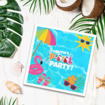 Summer Fun Pool Party Individuelle Name