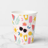 Summer Fun Pool Party Pappbecher (Rückseite)