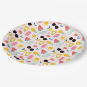 Summer Fun Pool Party Pappteller (Schrägansicht)