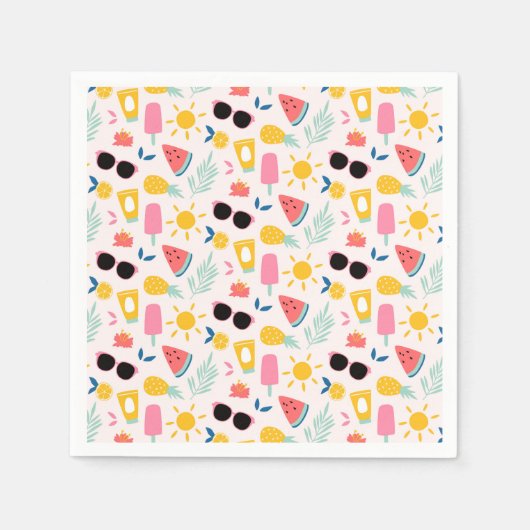 Summer Fun Pool Party Serviette (Vorderseite)