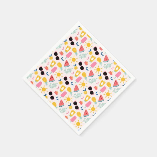 Summer Fun Pool Party Serviette (Ecke)