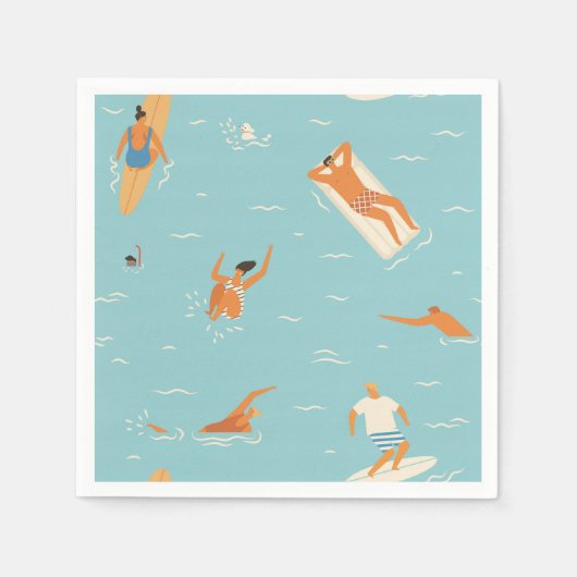 Summer Fun Pool Party Servietten (Vorderseite)