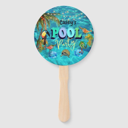Summer Fun Pool Party Tropical Fächer (Vorderseite)