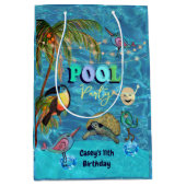 Summer Fun Pool Party Tropical Mittlere Geschenktüte (Vorderseite)