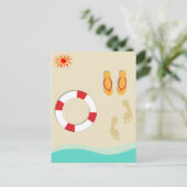 Summer Fun Postkarte (Stehend Vorderseite)