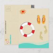 Summer Fun Postkarte (Vorne/Hinten)